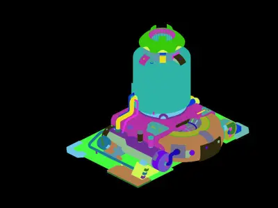 Chemical Reaction Bottle - Roadblock 10 3D model