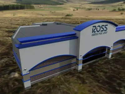 Ross Department Store - PBR Textured 3D Model Low-poly 3D model