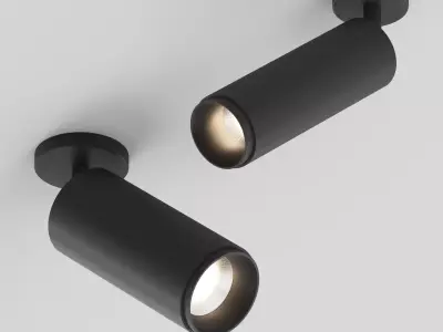 Surface mounted lamp HOKASU Tube ON Zoom Free 3D model