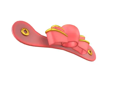 God of Wealth Hat v1 001 Low-poly 3D model