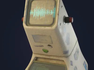 Retro Computer 3D model