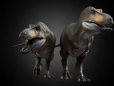 Tyrannosaurus rex Low-poly 3D model