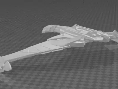 Romulan Valdor class starship 3D print model