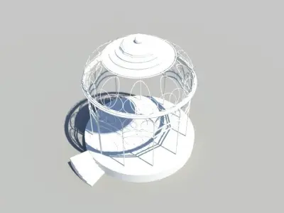 Hobbit dome 3D model