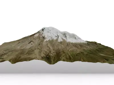 Mount Chimborazo 3D model