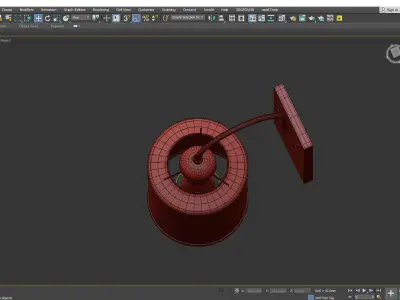 Susannah Wall Sconce Low-poly 3D model