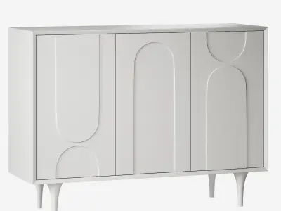 Contemporary Sideboard Cabinet 3D model