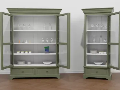 Vintage cabinets 3D model