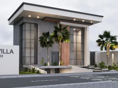 Villa house  design duplex  103 3D model