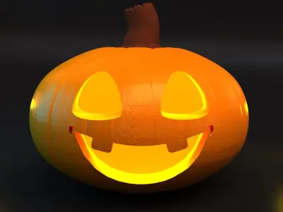 Halloween Pumpkins 3D model