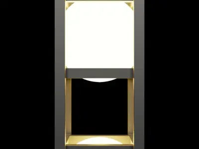 Lightica Designer Lamps set of 4 3D model