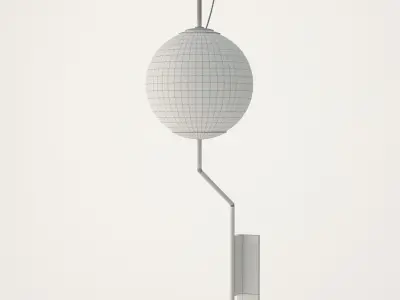 Brass Wall Lamp 3D model