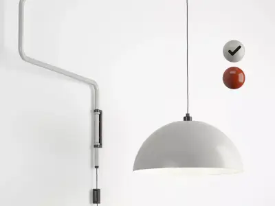 Plug-in wall light Low-poly 3D model