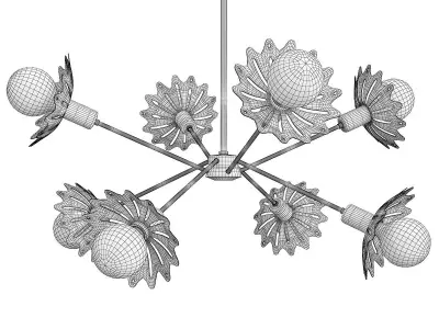 Mitzi Alyssa 8 Light Chandelier Low-poly 3D model