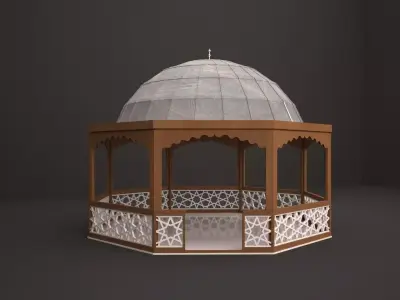 ottoman gazebo 3D model