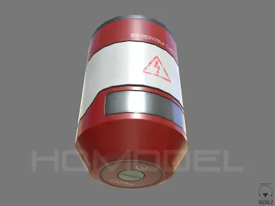 Energy Cell PBR Sci-Fi Low-poly 3D model