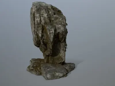 horus rock Low-poly 3D model