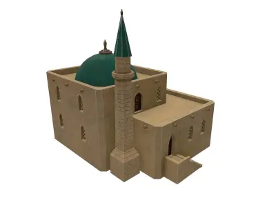 Desert Building 3 Low-poly 3D model