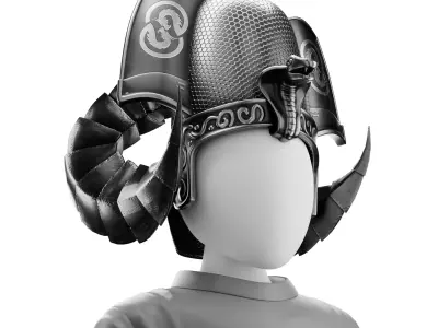 Pharaoh Hat 02 - SciFi Character Design Low-poly 3D model Low-poly 3D model