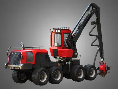 Komatsu - 931 Forestry Harvester 3D model