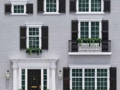 Windows and doors in the style of modern classics 4 3D model 3D model