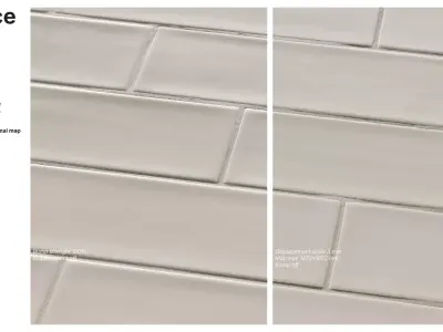 Subway Tile in Running Bond Layout Texture