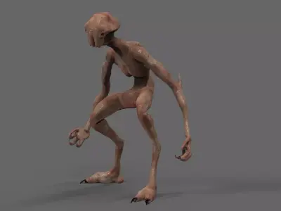 Fantasy Creature Low-poly 3D model