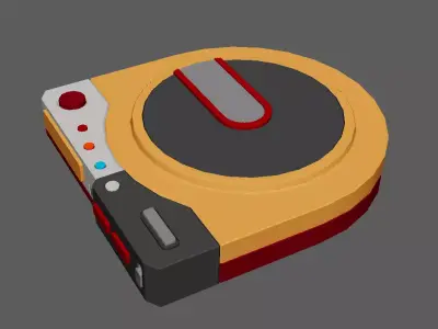 CD Player Low-poly 3D model