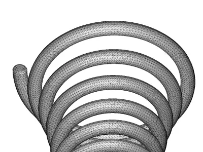 Plastic Concave Spring Toy 3D model