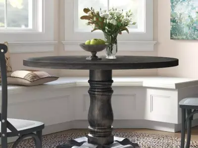 Rocio Pedestal Diner Table Low-poly 3D model