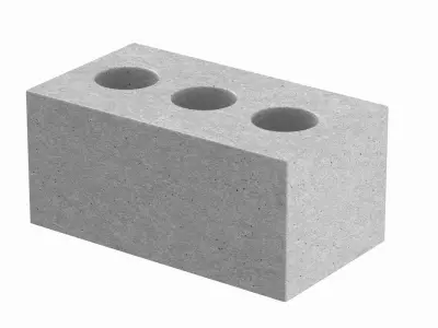 Concrete Brick 3D model