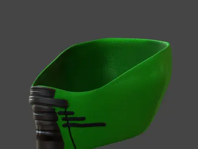 Gas mask helmet 3d model scifi Low-poly  Low-poly 3D model