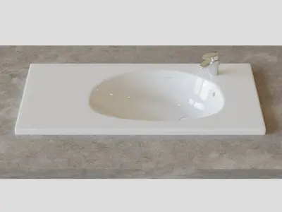 Roca Etna sink 80x38 5 cm invoice 32700A000 3D model