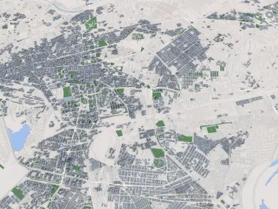 Karachi City Pakistan 3D model