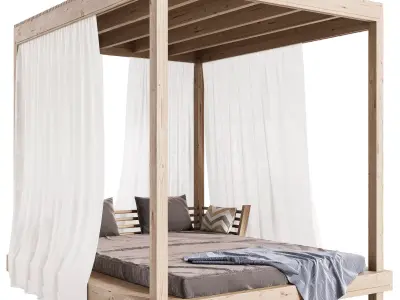 Garden Lounge Structure 02 3D model