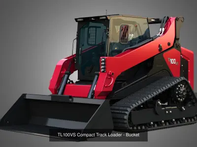 TL100VS - VT100 Compact Track Loaders 2 in 1 3D Model Pack
