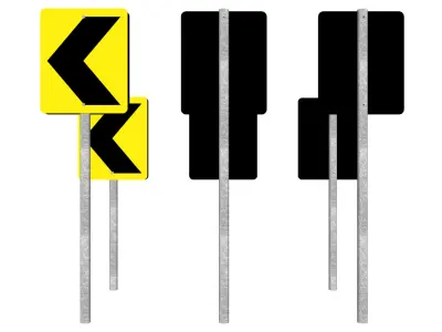 Chevron marker - Alignment marker plate 3D model