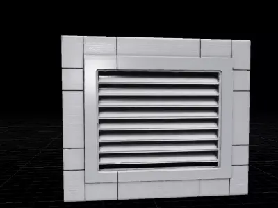 Air Duct Vent Modular Industrial 3D Model Low-poly 3D model