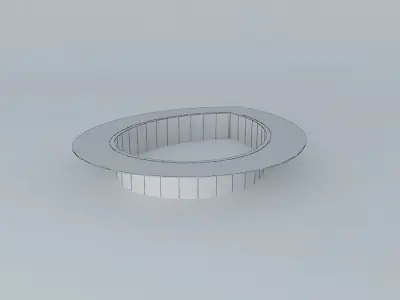 Pool 3 light in shape of bowl Free 3D model