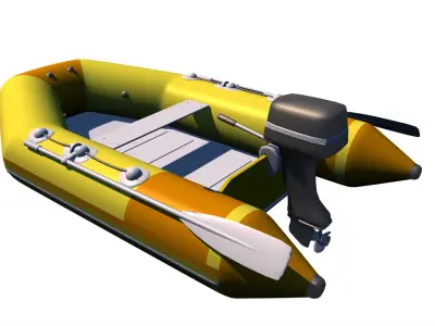 Boat zodiac 3D model