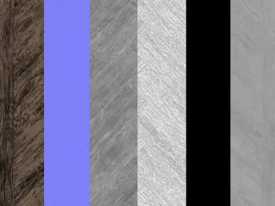 Rustic Wood Material - Substance Designer Texture