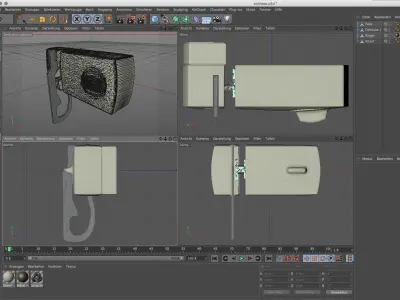 Door lock Free 3D model