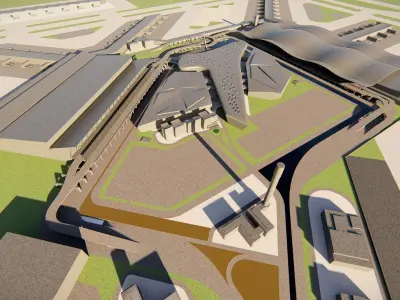 3D Airport-Airport 3D model