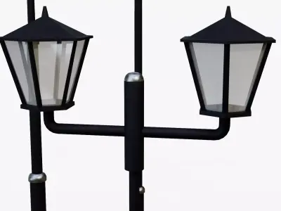 Urban Streetlight Pack Low-poly 3D model