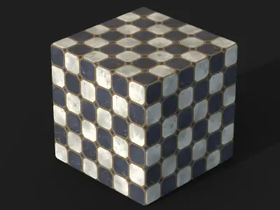 Stylized Marble Floor Material Texture