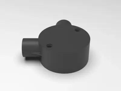 20mm-2-way-90deg-Junction-Box plastic pipe 3D print model