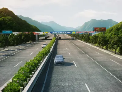 expressway 3D model