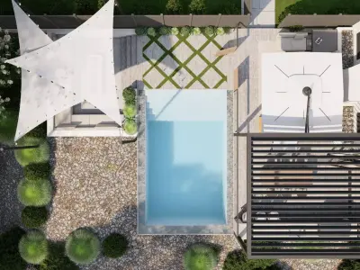 Garden Landscape 3D Model - SketchUp and Lumion Scene 3D model