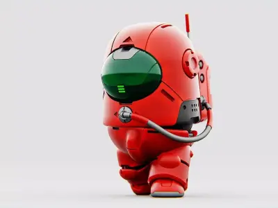 AMONG US CONCEPT CHARACTER RIGGED 3D model