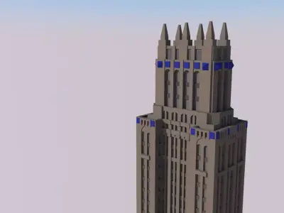 Lefcourt Colonial Building 3D print model